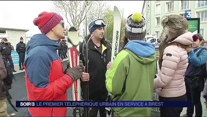 Brest : le premier téléphérique urbain en service