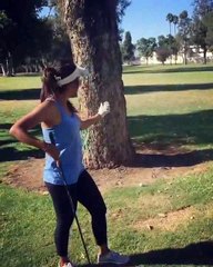 Golfer fails with this difficult shot
