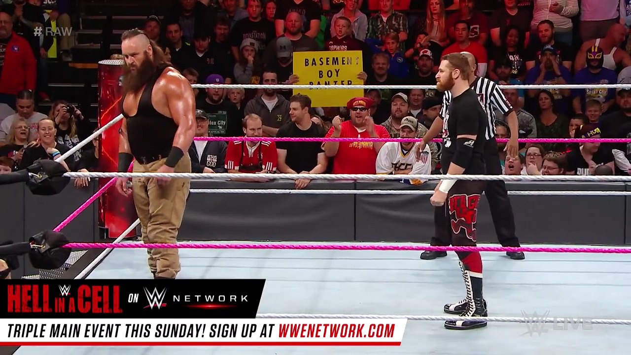 Sami Zayn vs. Braun Strowman: Raw, Oct. 24, 2016