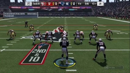 TD Gronkowski vs San Francisco Madden NFL 17