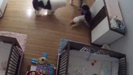 Un enfant de 9 ans rattrape de justesse un bébé!