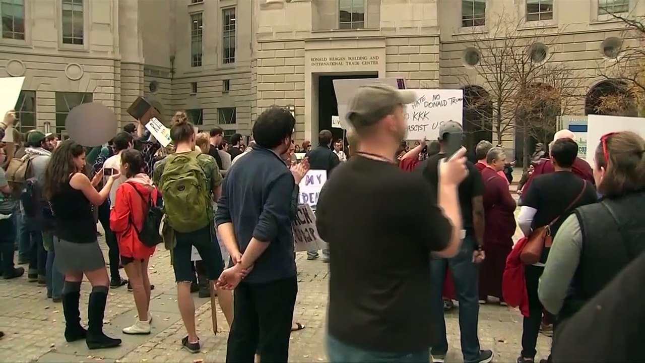 Protesters target gathering of white nationalists in Washington