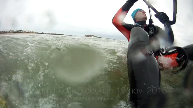Session kitesurf à Fort-Bloqué le 19 novembre 2016