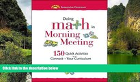 Big Sales  Doing Math in Morning Meeting: 150 Quick Activities That Connect to Your Curriculum