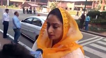 Harsimrat Kaur Badal speaking on the SYL canal issue