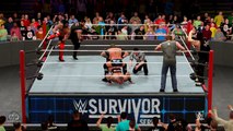 WWE 2K17 : WWE Survivor Series 2016 Team Raw vs Team SmackDown LIVE 5 v 5 Elimination Match