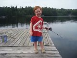 Boy catches fish in record time (television version)