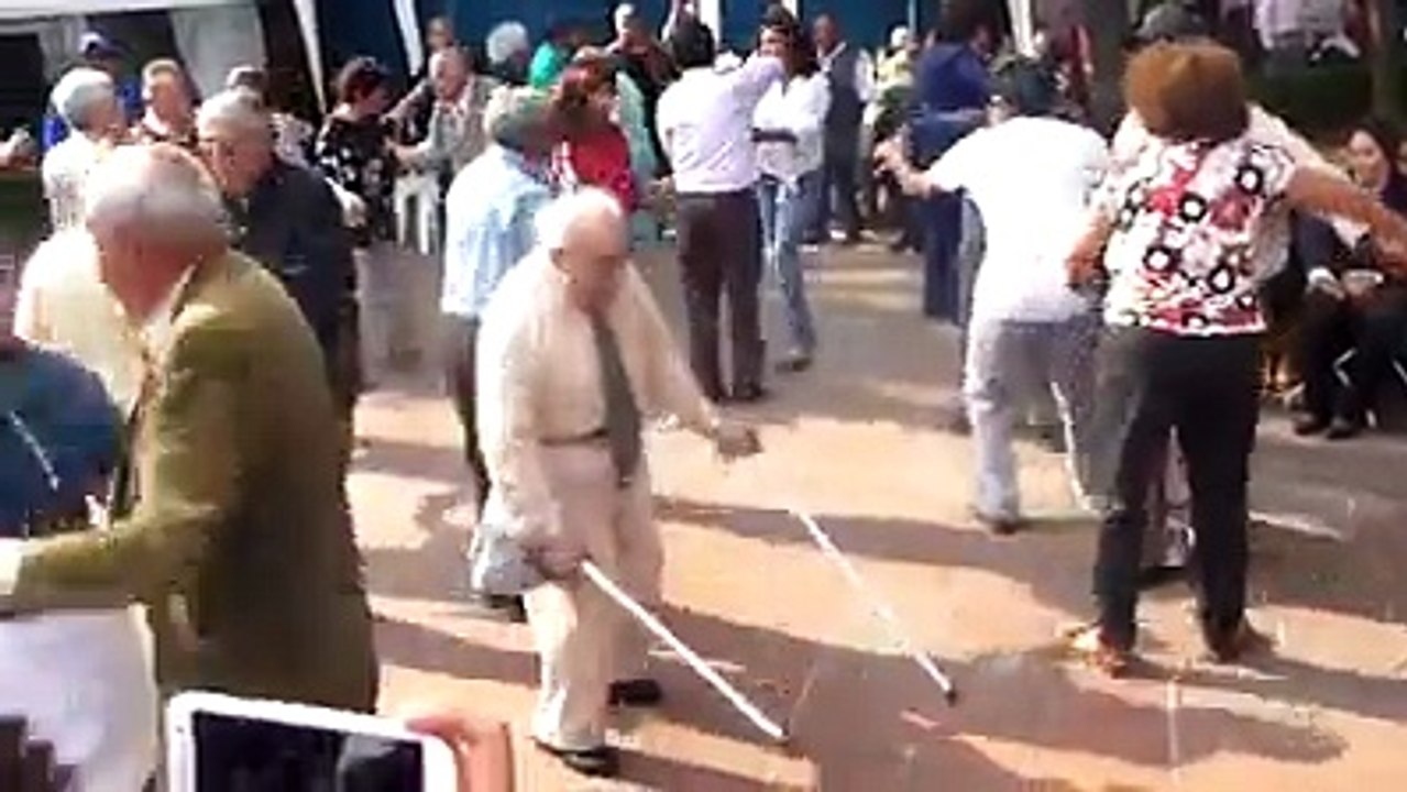 Funny Dance of old man