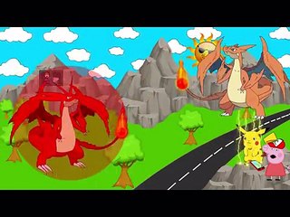 Peppa Pig Español Peppa george Kidnapped by DRAGON- Makeup - Finger Family Song Nursery Rhymes