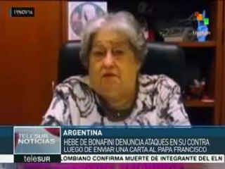 Hebe de Bonafini denuncia ataques luego de enviar una carta al papa