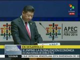 Xi Jinping llama a hacer la globalización más inclusiva