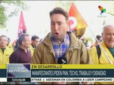 España: miles marcha contra recortes sociales