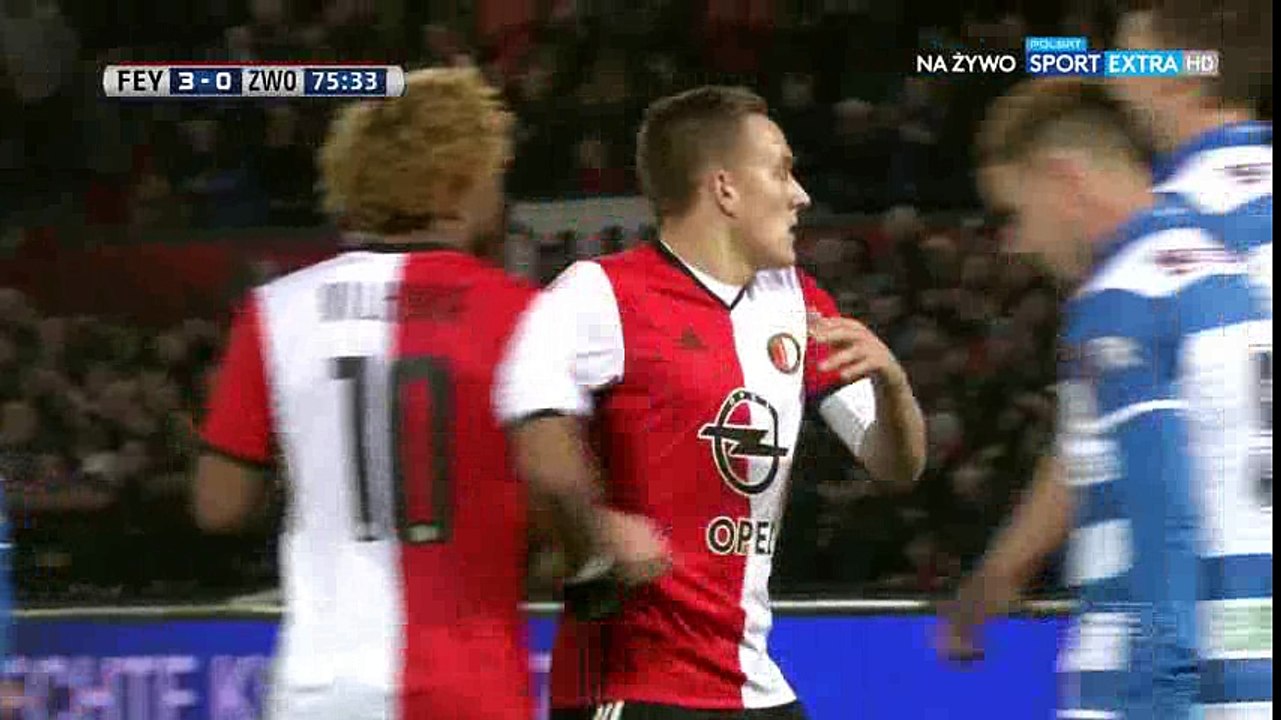 Jens Toornstra Goal HD - Feyenoord 3-0 Zwolle - 20.11.2016