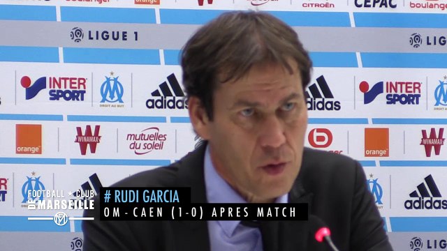 OM - CAEN (1-0) : La réaction de Rudi Garcia