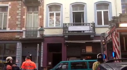 Incendie rue de Russie à Saint-Gilles