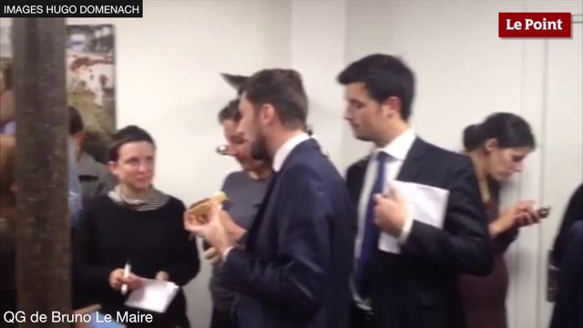 Primaire de la droite et du centre : ambiance au QG de Bruno Le Maire