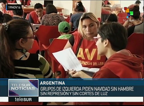 Organizaciones argentinas piden al gobierno atienda reclamos civiles