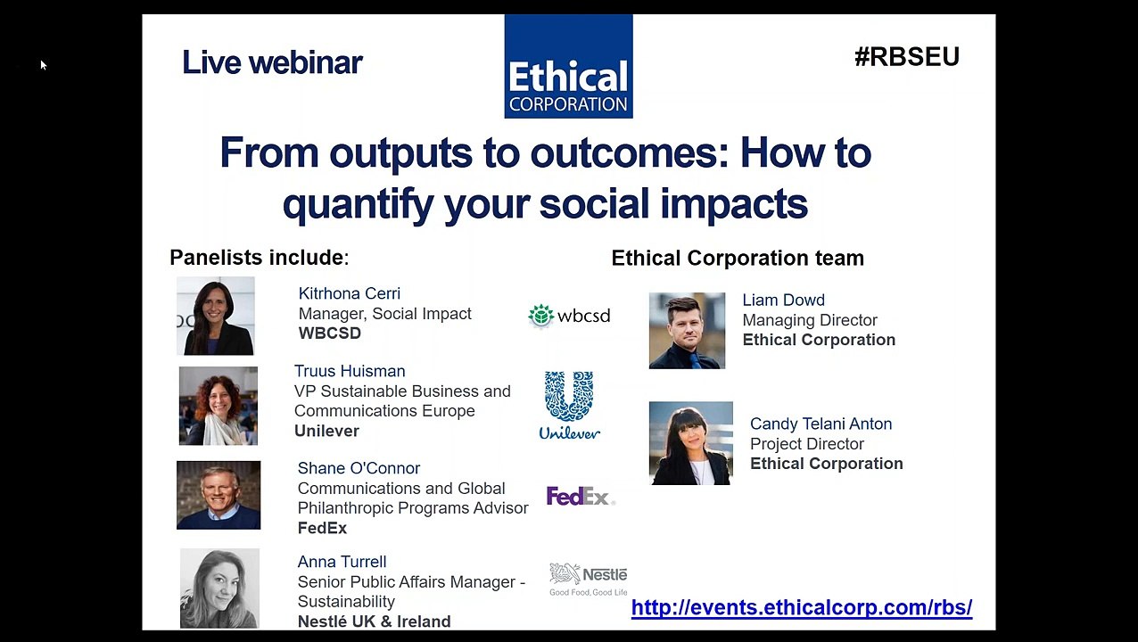 Nestlé, Unilever, FedEx and WBCSD on Finding Profit in Social Purpose | FedEx