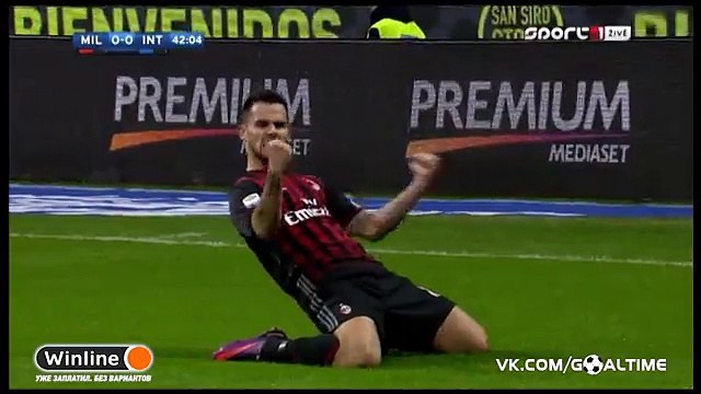 AC Milan 1 - 0 Inter // Suso Goal // serie a // 20.11.2016