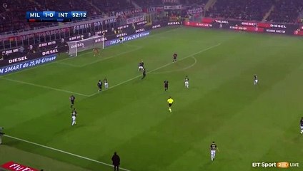 1-1 Antonio Candreva Goal AC Milan 1 - 1 Inter 20.11.2016 Serie A