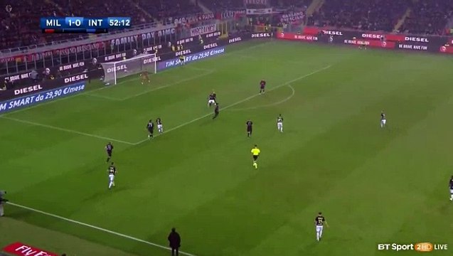 1-1 Antonio Candreva Goal AC Milan 1 - 1 Inter 20.11.2016 Serie A