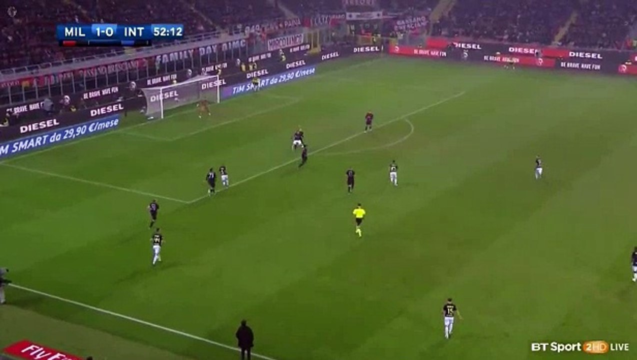 1-1 Antonio Candreva Goal AC Milan 1 - 1 Inter 20.11.2016 Serie A