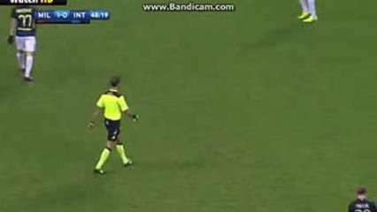 Ansaldi Yellow Card - AC Milan 1-0 Inter Milan  20-11-2016