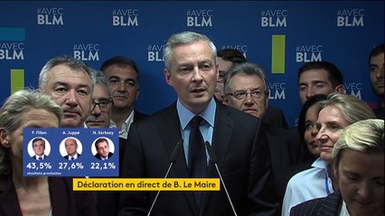 Bruno Le Maire : "Je voterai pour François Fillon au second tour de la primaire"
