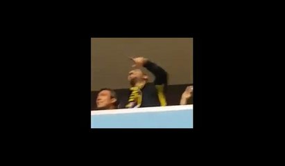 Ali Koç'un maç sonu sevinci