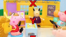 Peppa Pig Toys Videos BULLYING AT SCHOOL Youtube Video for Kids with Peppa Pig Toypals.tv