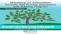 Read Managing an Information Security and Privacy Awareness and Training Program, Second Edition