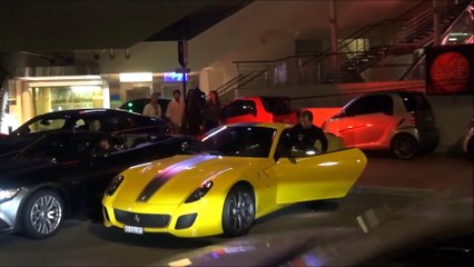 Ferrari 599 GTO picks up 2 girls in Monaco + MAD Accelerations!