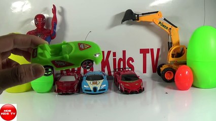#Trucks For Kids #Spiderman #Surprise Eggs #Cars for CHILDREN #Toys For Kids 6 #NDB Kids TV