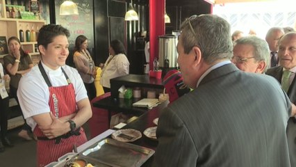 La cumbre de APEC sirve en el último día un menú gourmet de productos reciclados