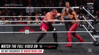 Shinsuke Nakamura sends Samoa Joe crashing to the mat- NXT TakeOver- Toronto- November 19, 2016