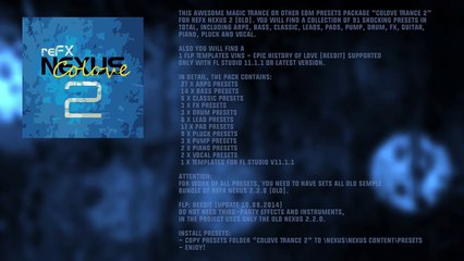 COLOVE Trance 2 for reFX Nexus 2 (Presets + FLP)