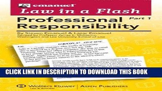 Ebook Law in a Flash Cards: Professional Responsibility (2-part set) Free Read