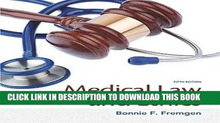 Ebook Medical Law and Ethics (5th Edition) Free Read