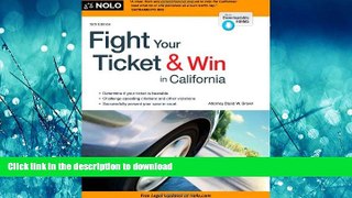 GET PDF  Fight Your Ticket   Win in California  BOOK ONLINE