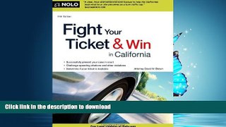 READ BOOK  Fight Your Ticket   Win in California  BOOK ONLINE
