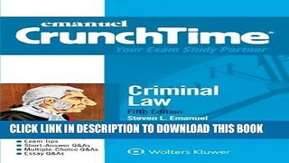 Ebook CrunchTime: Criminal Law Free Download
