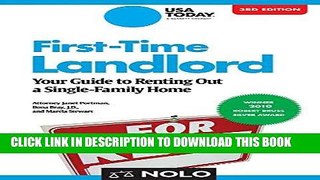 Best Seller First-Time Landlord: Your Guide to Renting out a Single-Family Home Free Read