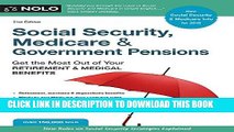 Best Seller Social Security, Medicare   Government Pensions: Get the Most Out of Your Retirement