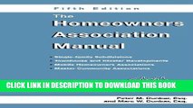 Best Seller The Homeowners Association Manual (Homeowners Association Manual)(5th Edition) Free