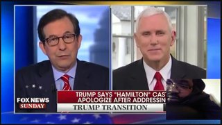 P Elect- Mike Pence Is Not Defend By Hamilton Cast.