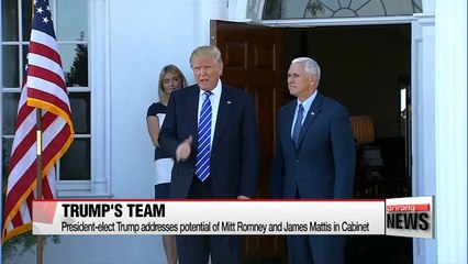 Trump addresses potential of Mitt Romney and James Mattis in Cabinet
