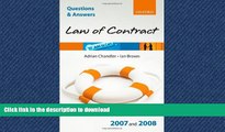 READ  Q and A: Law of Contract 2007 - 2008 (Blackstone s Law Questions and Answers) FULL ONLINE