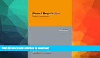 FAVORITE BOOK  Rome I Regulation: Pocket Commentary (Pocket Commentaries on European Regulations