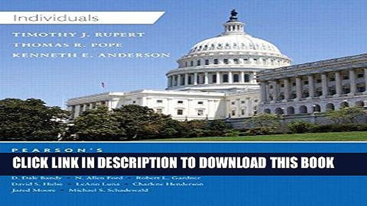 [PDF] Pearson s Federal Taxation 2017 Individuals (30th Edition) Popular Collection