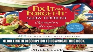 Best Seller Fix-It and Forget-It Slow Cooker Champion Recipes: 450 of Our Very Best Recipes Free